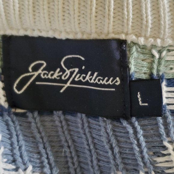 Vintage Jack Nicklaus Sweater Men's L Golf Casual Knit Crew Neck Long Sleeve USA - Picture 3 of 10